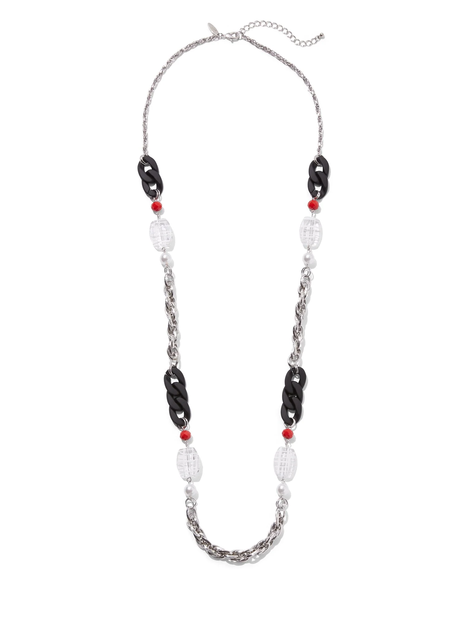 Silvertone Link Necklace