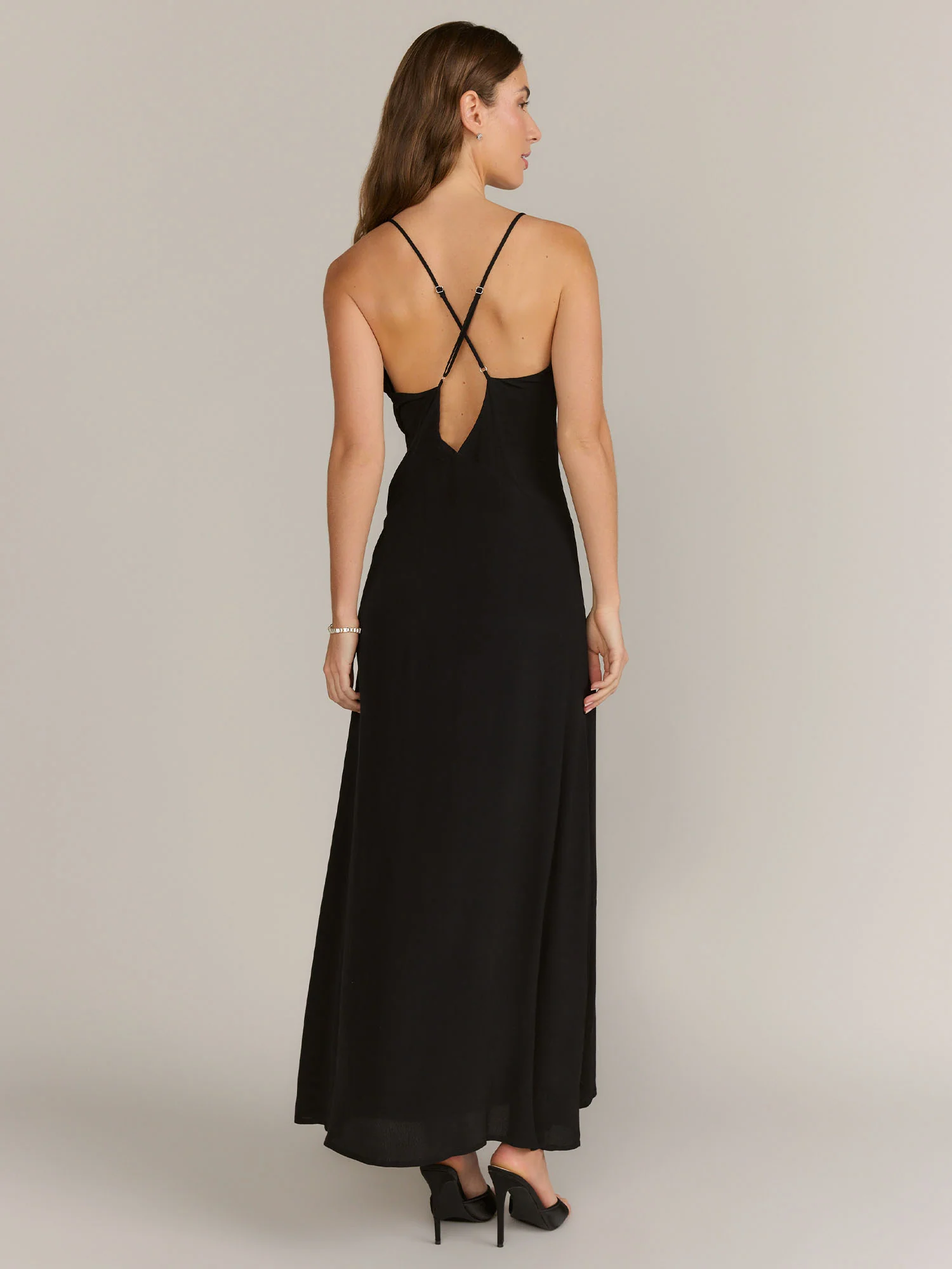 Fore Collection Sleeveless Plunge V-Neck Rosette Maxi Dress - Brands We Love - Image 3