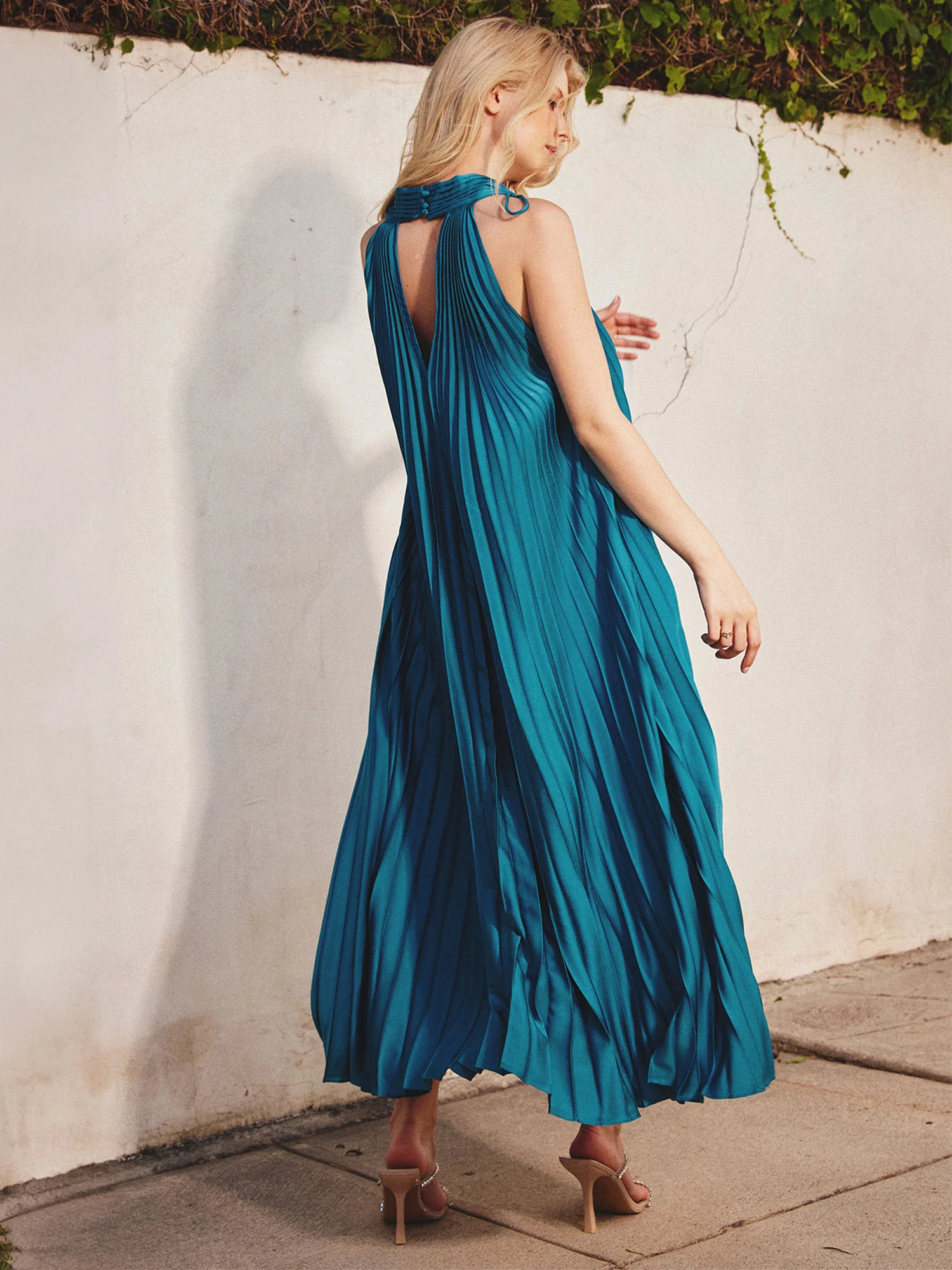 Dress Forum Pleated Shoulder Tie Dress - Brands We Love - Image 2