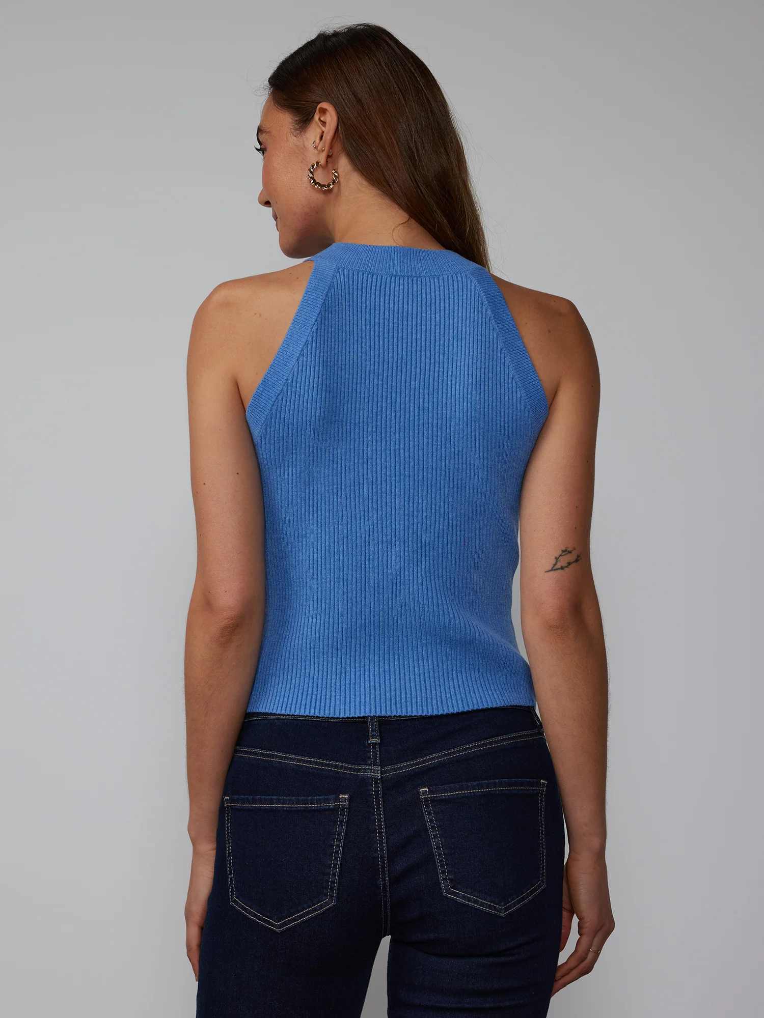 Sleeveless Racer Sweater Tank - Image 17