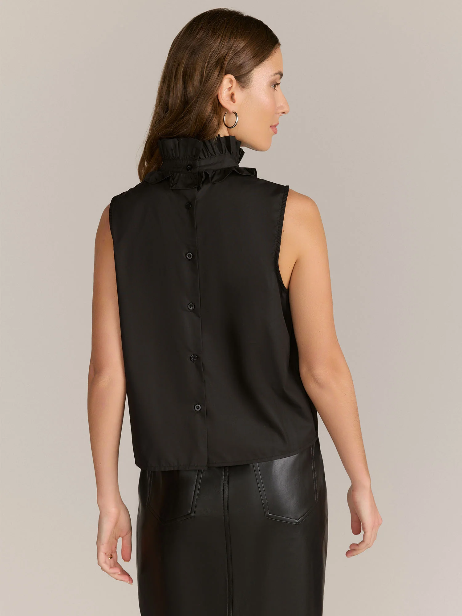 INA Rosette Embellished Smock Neck Blouse - Brands We Love - Image 3