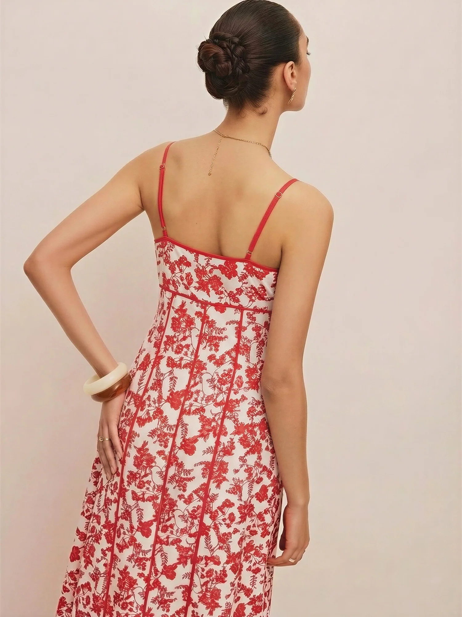 Scarlet Bloom Floral Maxi Dress - Image 4