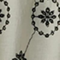 Sweetheart Neck Medallion Print Ruffle Trim Dress - Image 5
