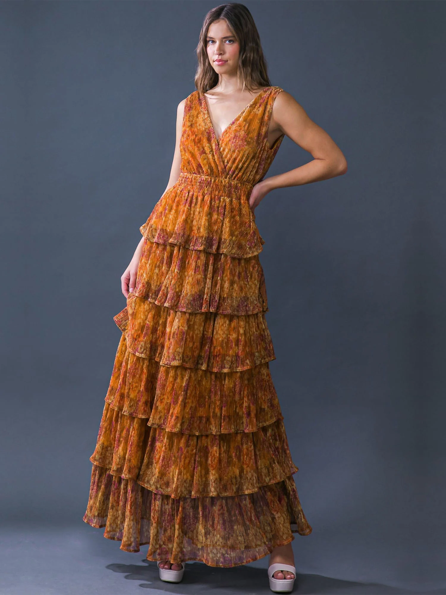 Flying Tomato Sleeveless Tiered Floral Maxi Dress - Brands We Love - Image 5