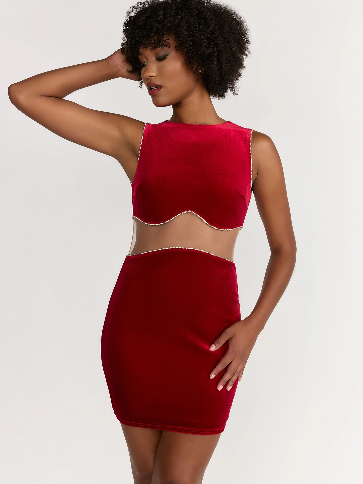 Lena Sleeveless Crystal Embellished Dress - Brands We Love