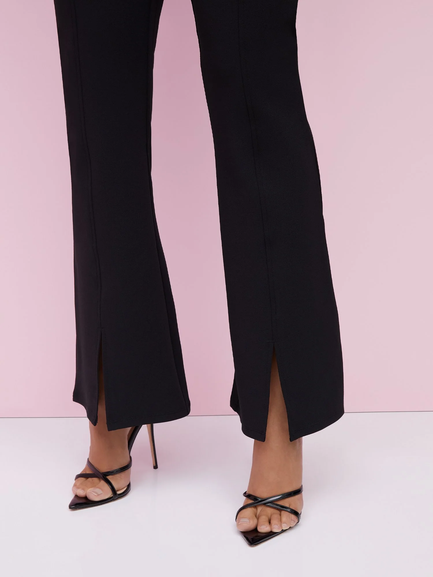 Sleeveless Front-Slit Flare Jumpsuit - Magic Crepe® - Image 4