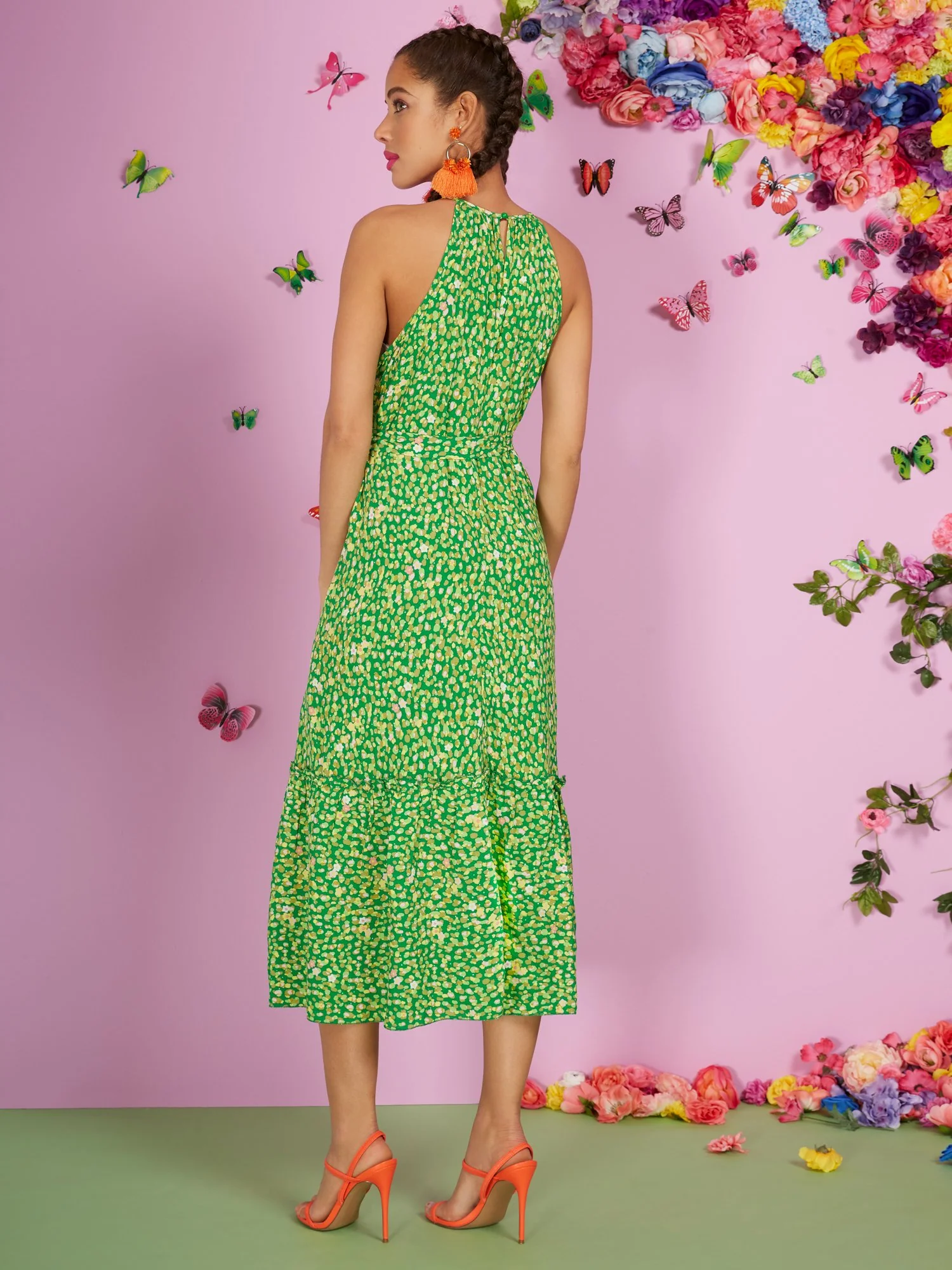 Sleeveless Halter Dress - Image 3