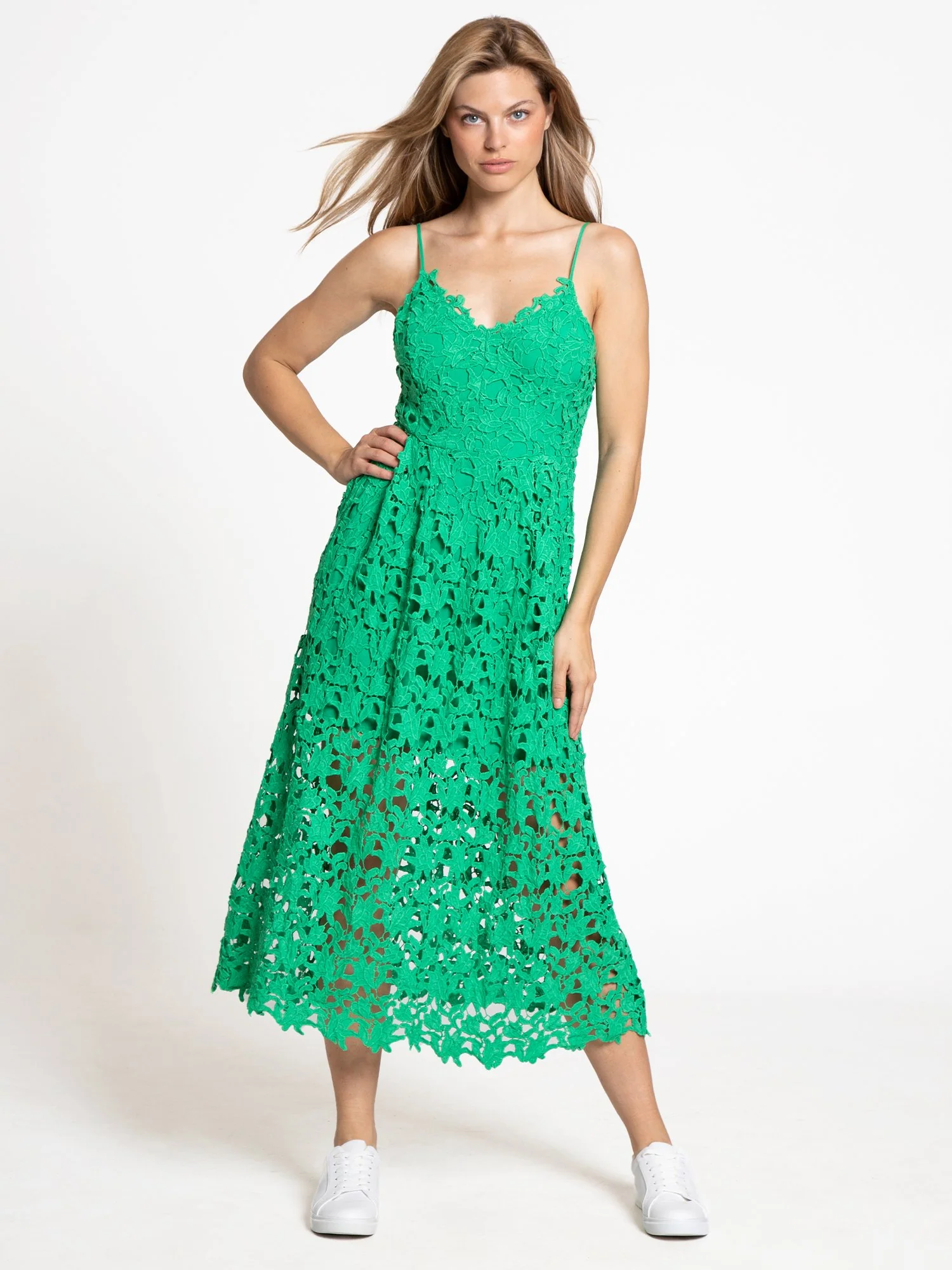 Endless Rose Sleeveless Lace Flare Midi Dress - Brands We Love - Image 8