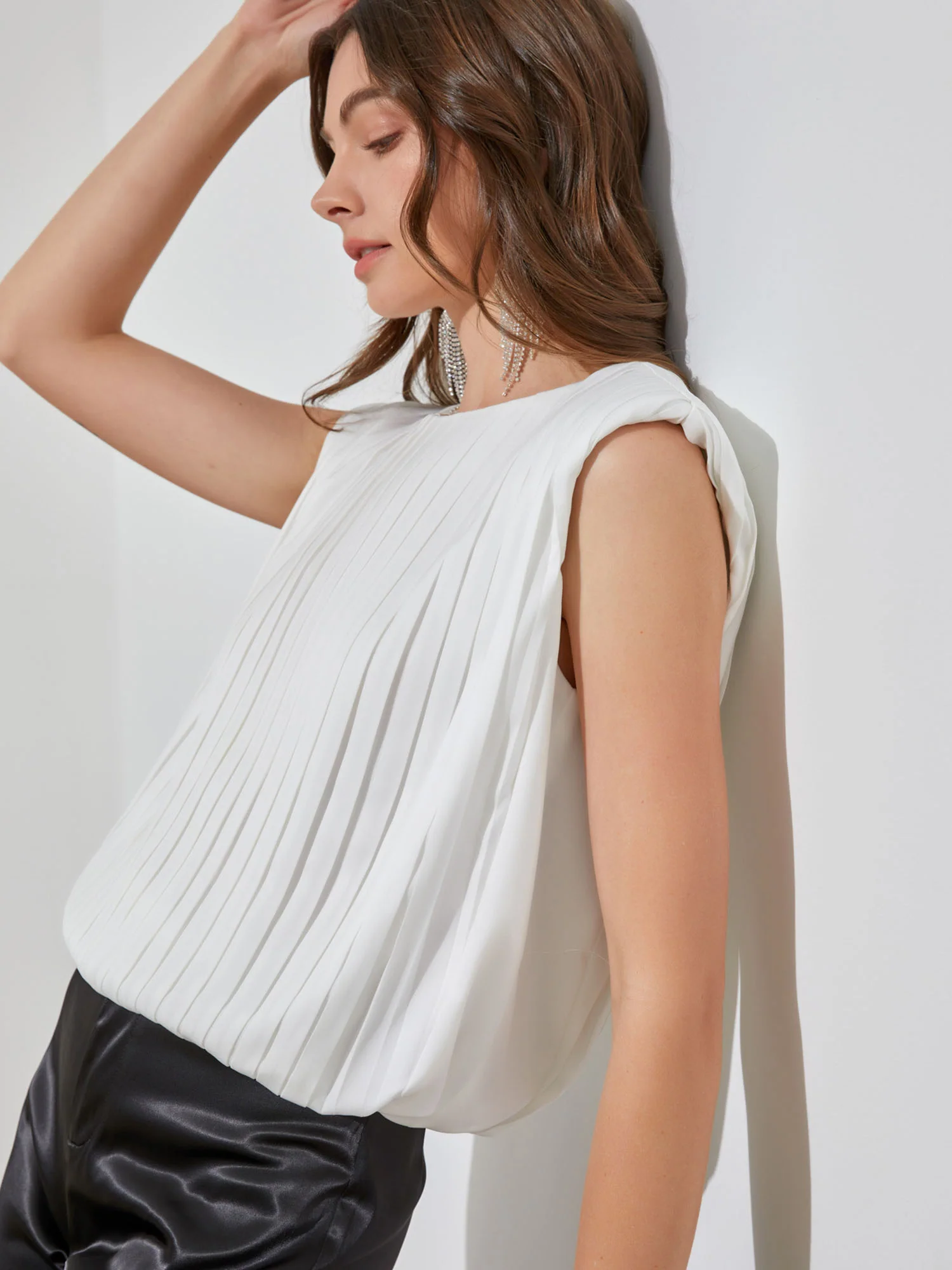 Do + Be Sleeveless Pleated Top - Brands We Love - Image 5