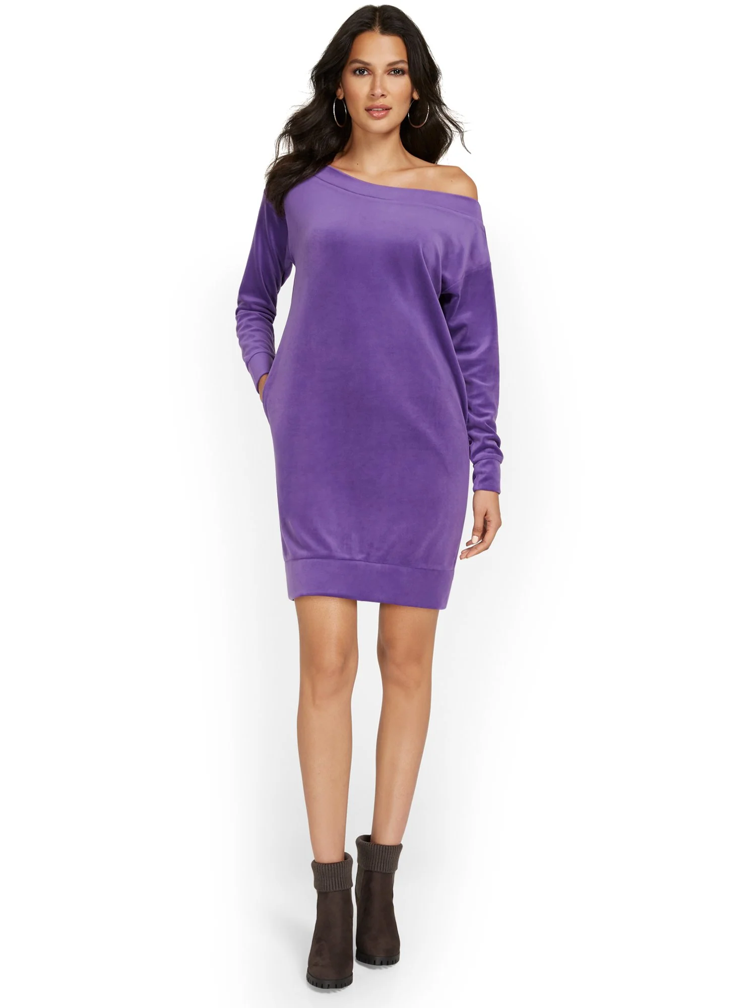 Slouchy Velour Dress - Dreamy Velour Collection - Image 9
