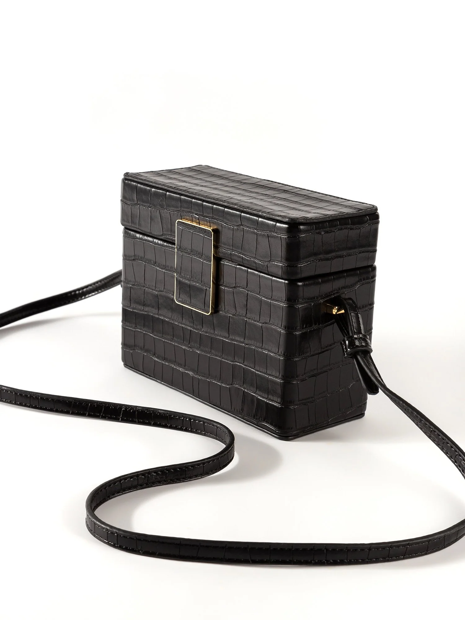 Small Croc Box Bag - Image 2