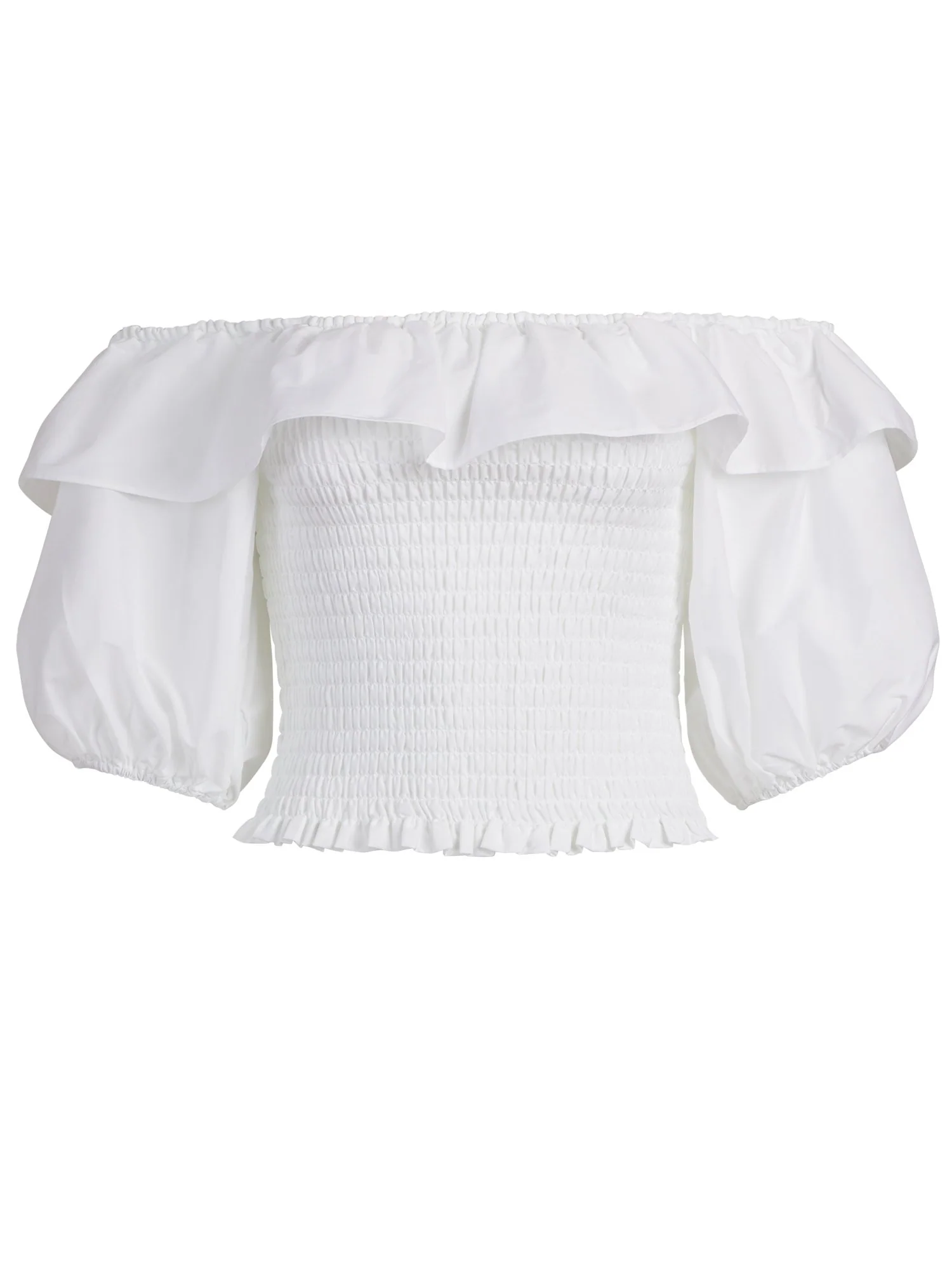 Smocked Off-The-Shoulder Top - Image 2