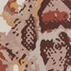 Snake-Print Keyhole Cut-Out Flutter-Sleeve Top - Image 4