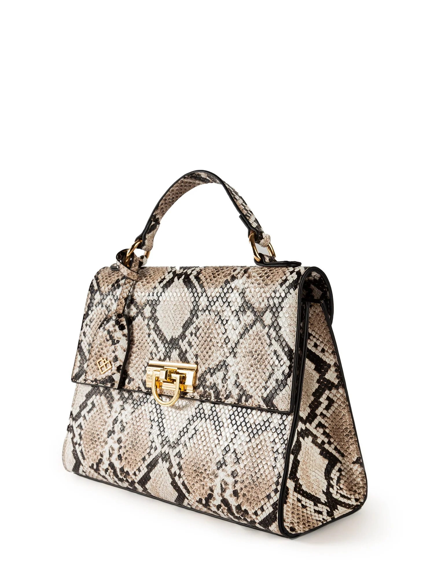 Snake Print Top-Handle Bag - Image 3