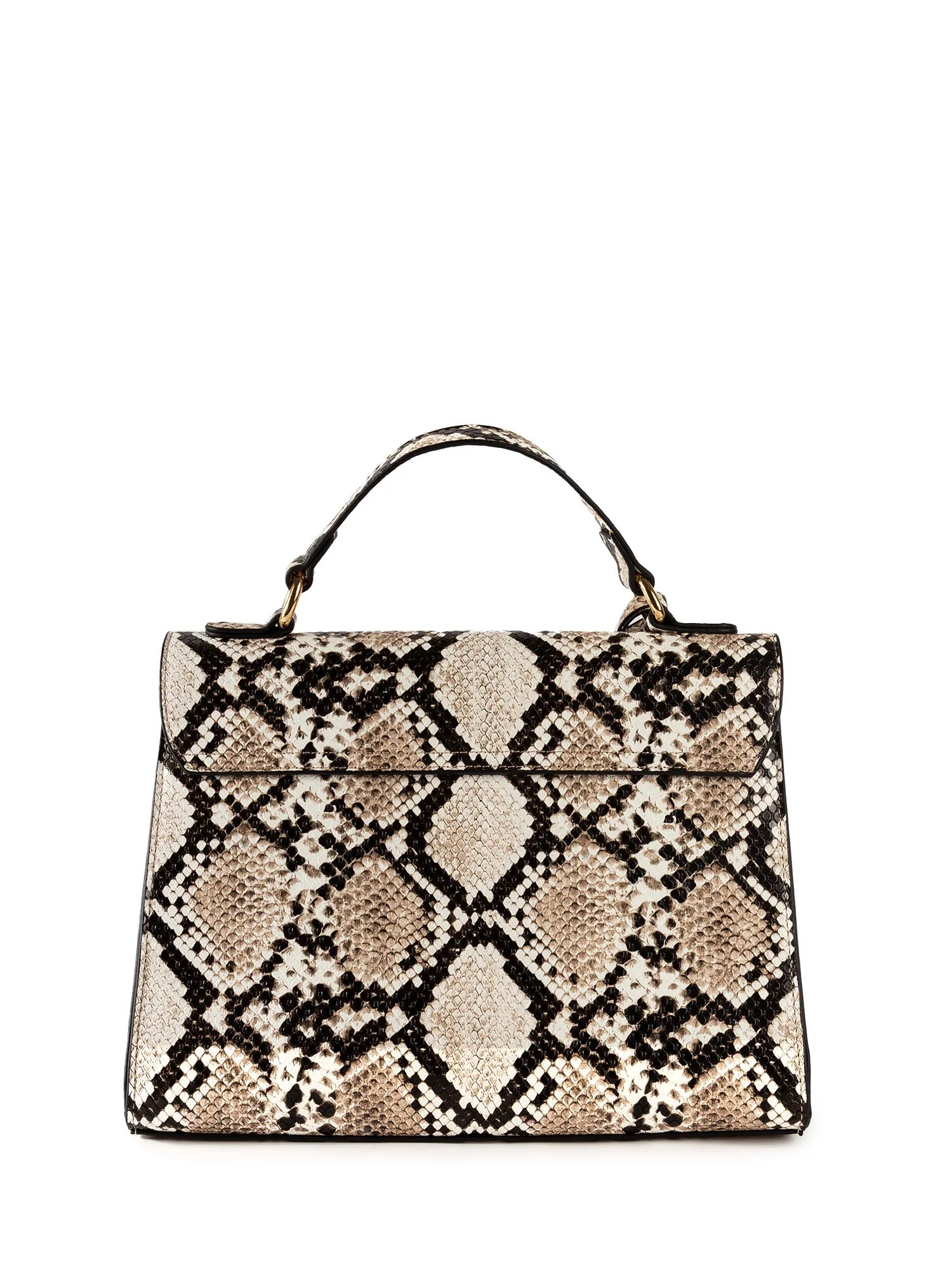 Snake Print Top-Handle Bag - Image 4