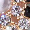 Sparkling Goldtone Statement Drop Earring - Image 2