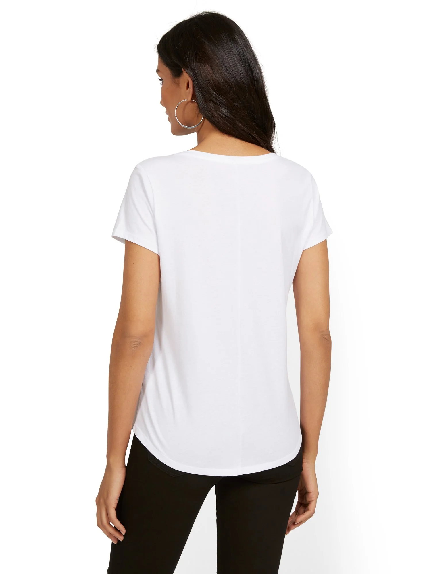 Split-Neck Perfect Tee - Image 6