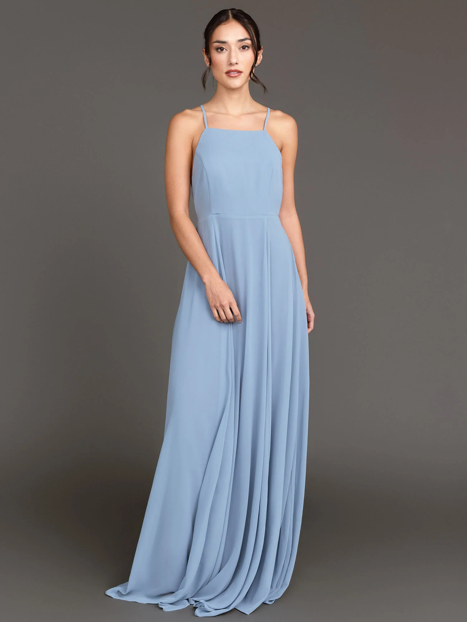 Square Neck Criss-Cross Back Maxi Dress - Sugarlips - Image 2