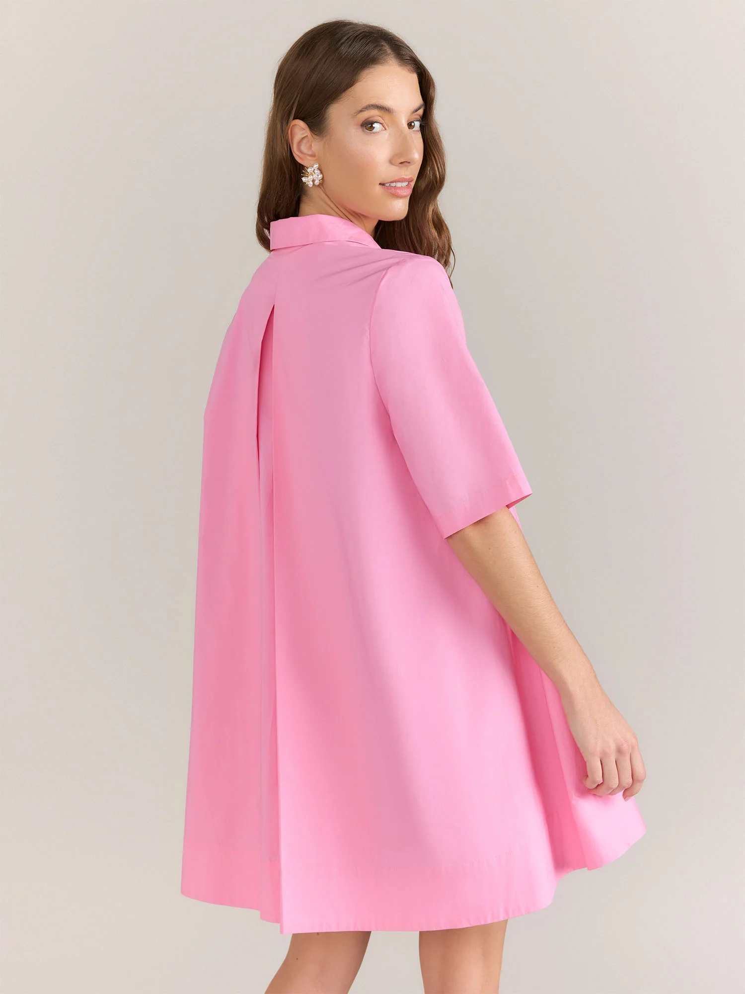 English Factory A-line Pleat Back Shirt Dress - Brands We Love - Image 4