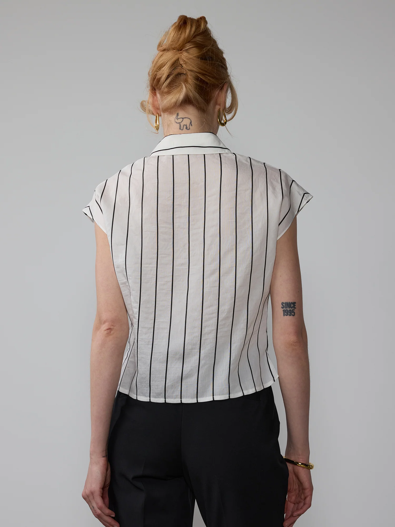 Striped Button Down Shirt - Image 3