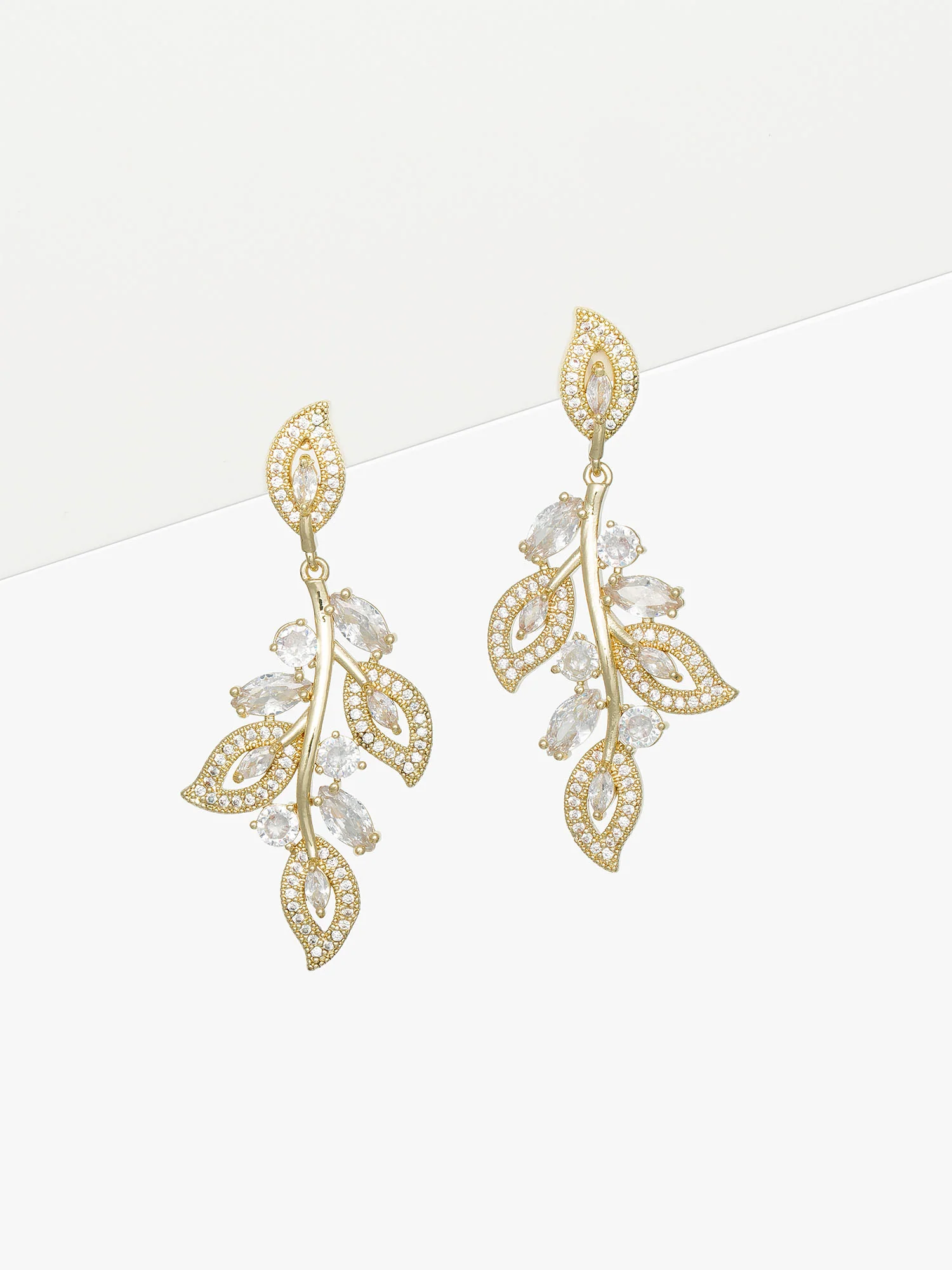Statement Leaf Earrings - Image 3