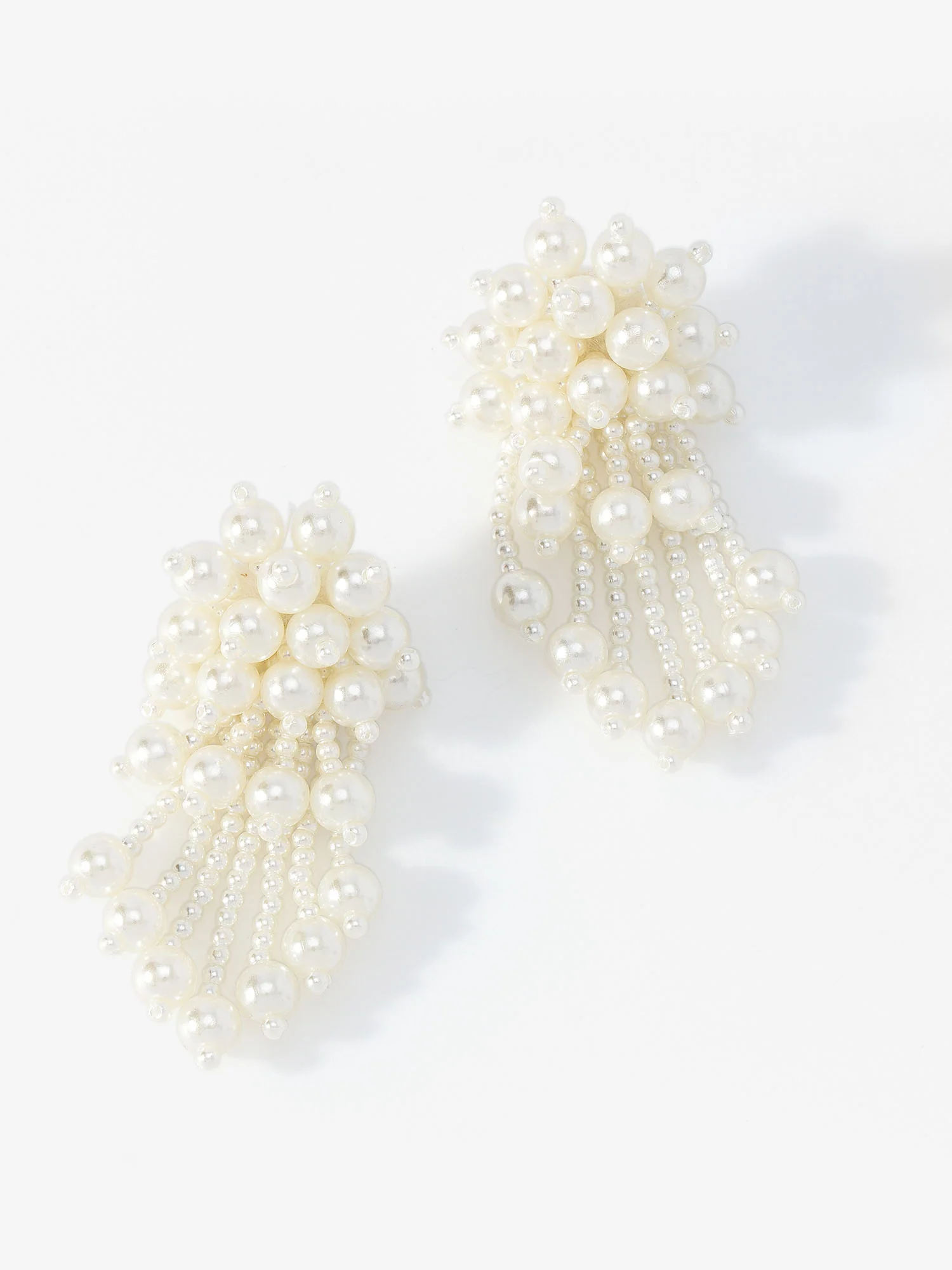 Statement Pearl Cluster Earrings