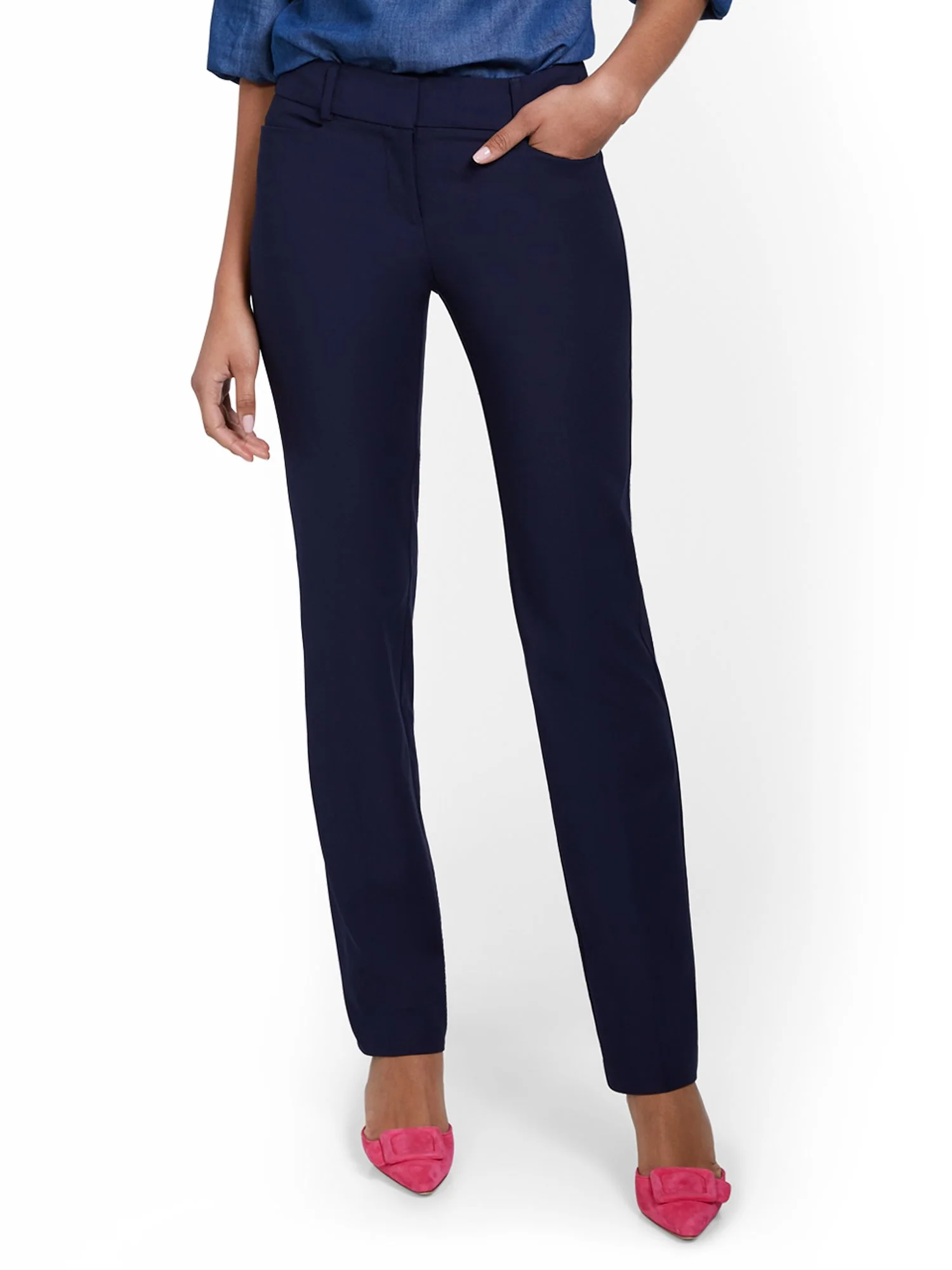 Straight-Leg Pant - All-Season Stretch - 7th Avenue - Image 10