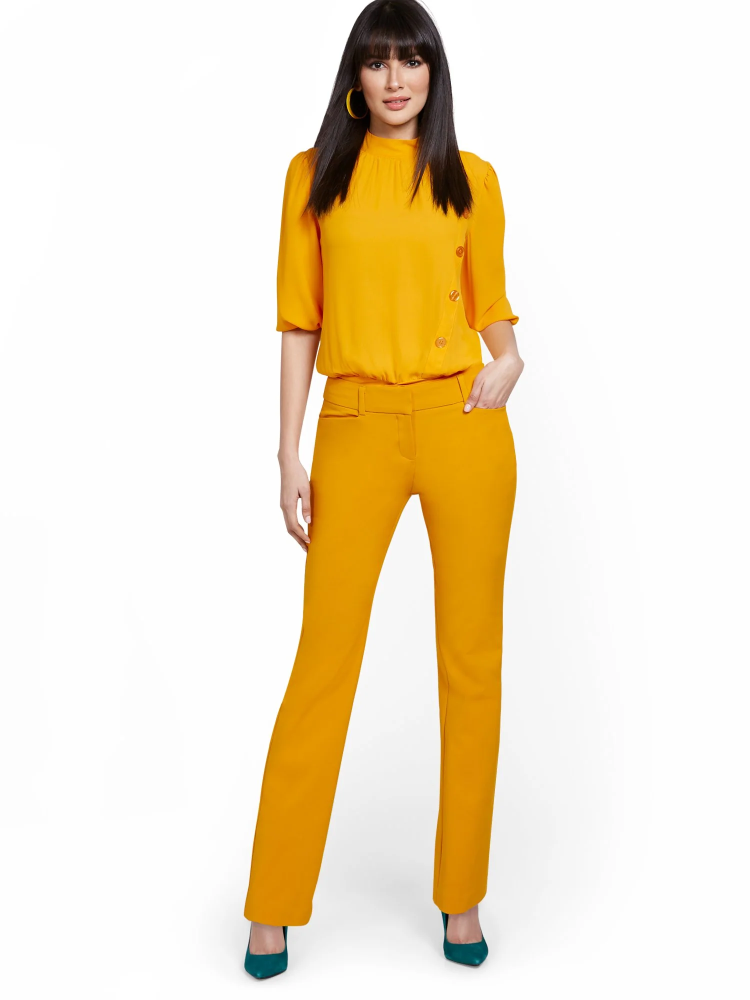 Straight-Leg Pant - All-Season Stretch - 7th Avenue - Image 23