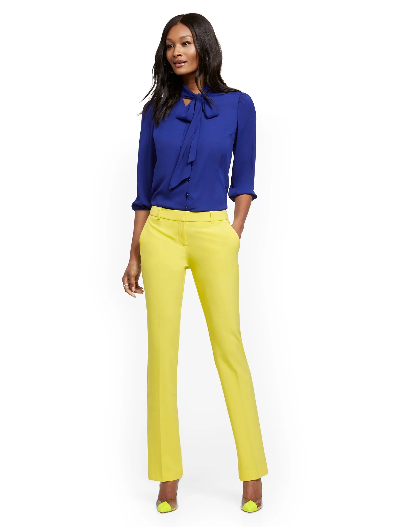 Straight-Leg Pant - Double Stretch - 7th Avenue - Image 46