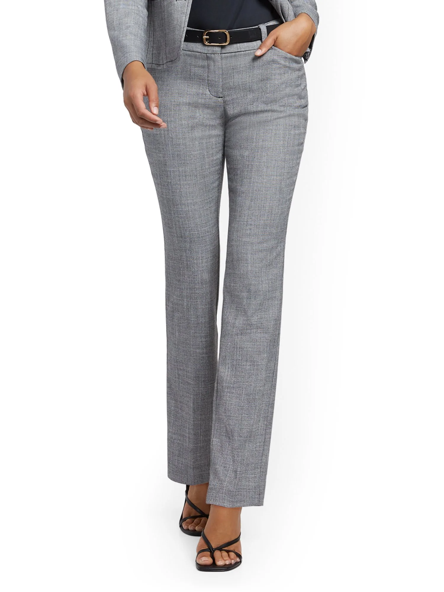 Straight-Leg Pant - Signature Fit - 7th Avenue - Image 2