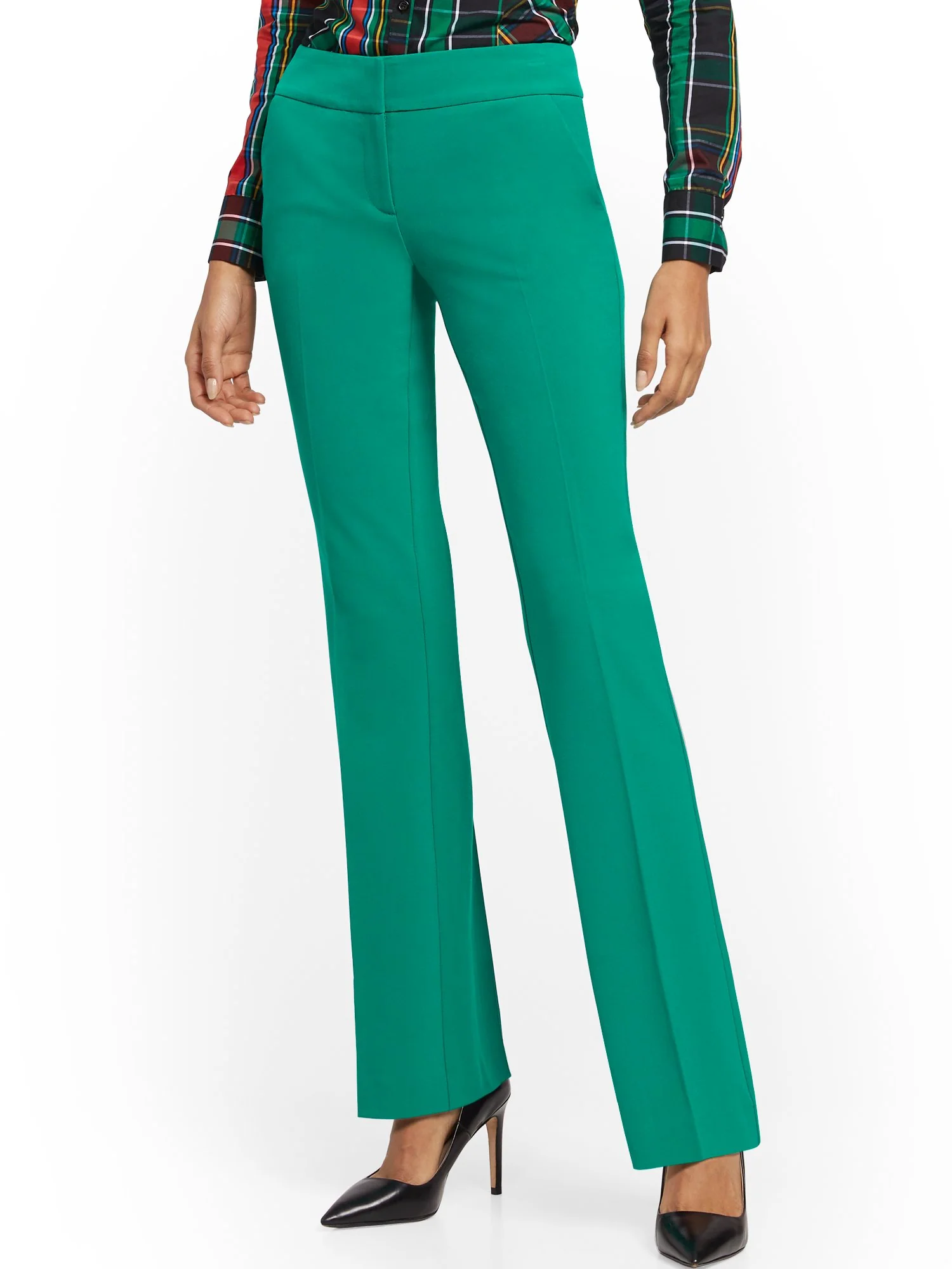 Straight-Leg Pant - Signature Fit - Double Stretch - 7th Avenue - Image 14