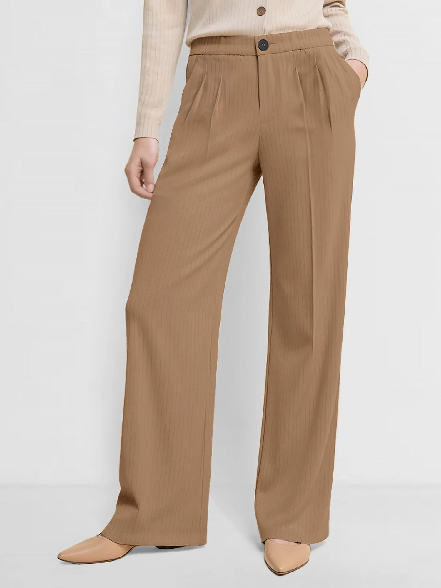 Striped Straight Pants - Image 13