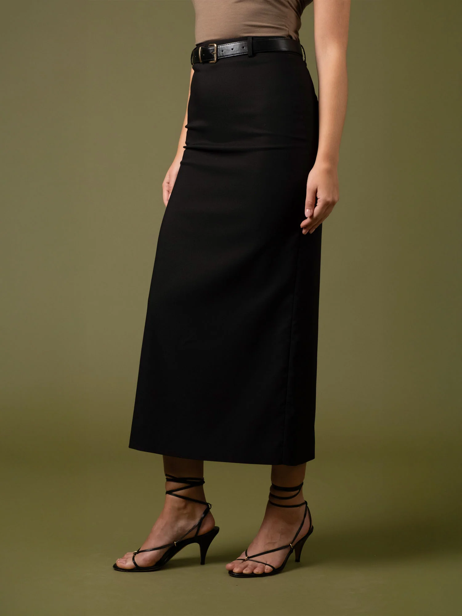 Straight Midi Skirt - Image 4