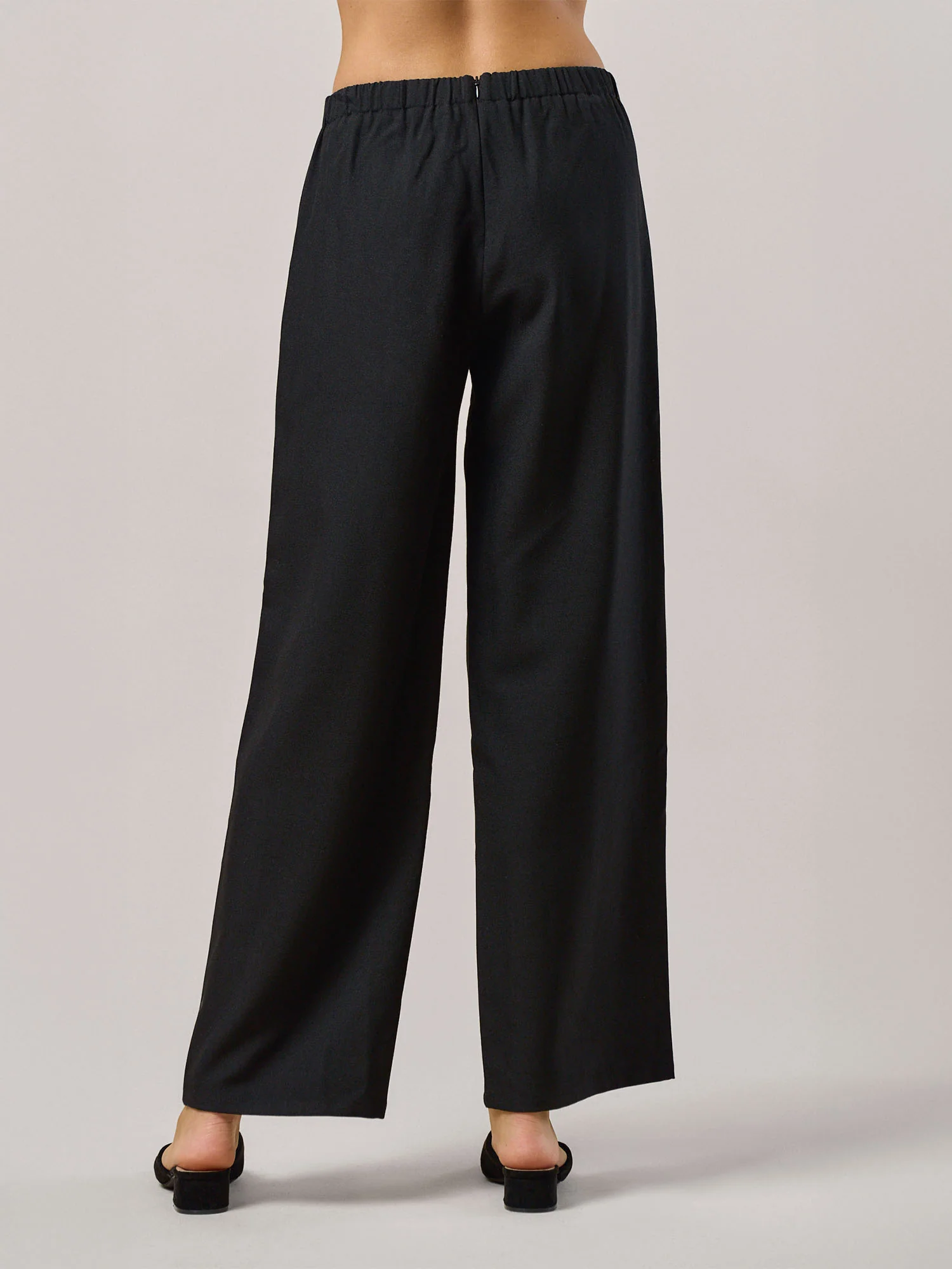 Straight Leg Pants With Back Zipper - Image 4