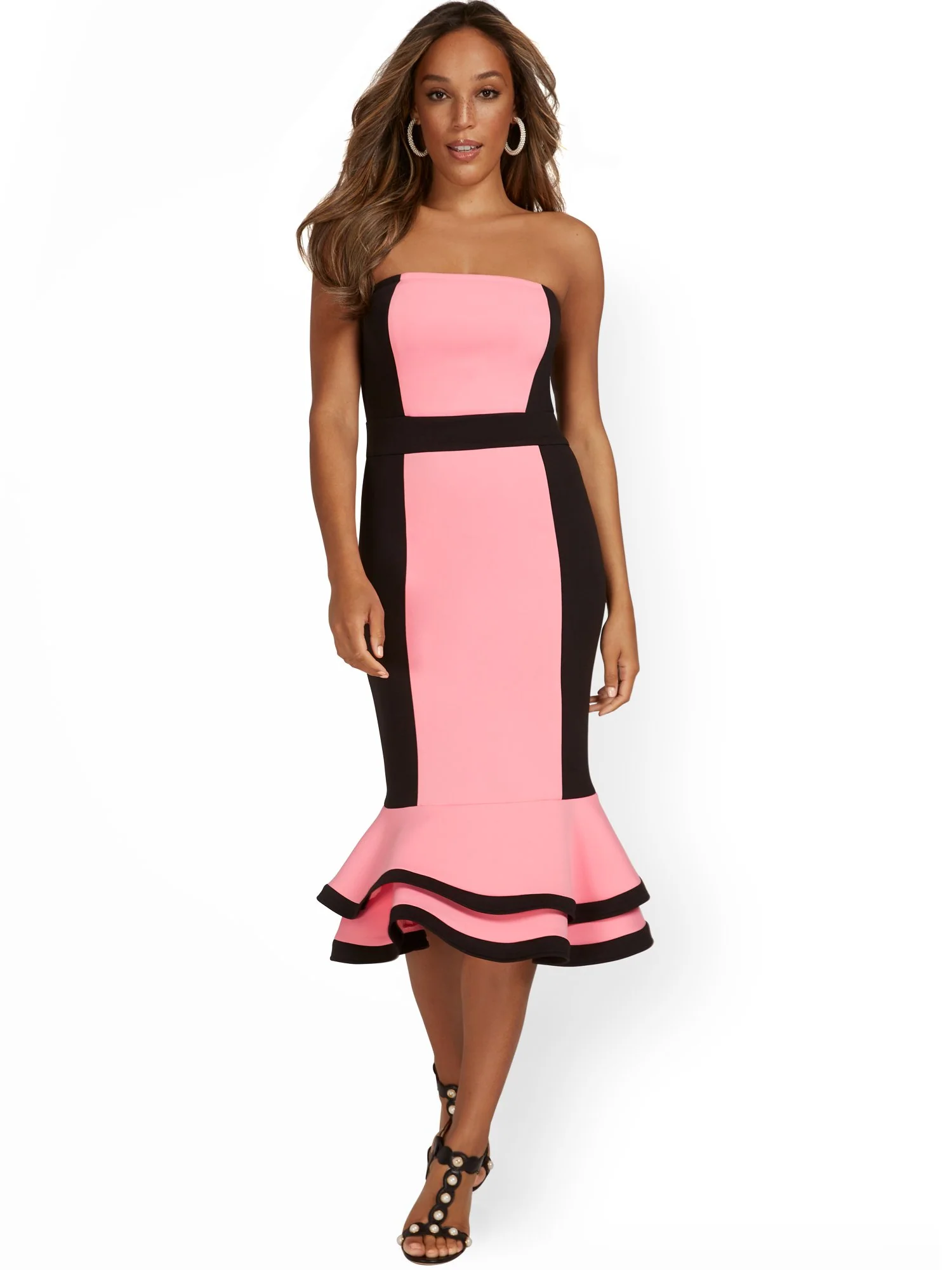 Strapless Flounce-Hem Dress - Image 6