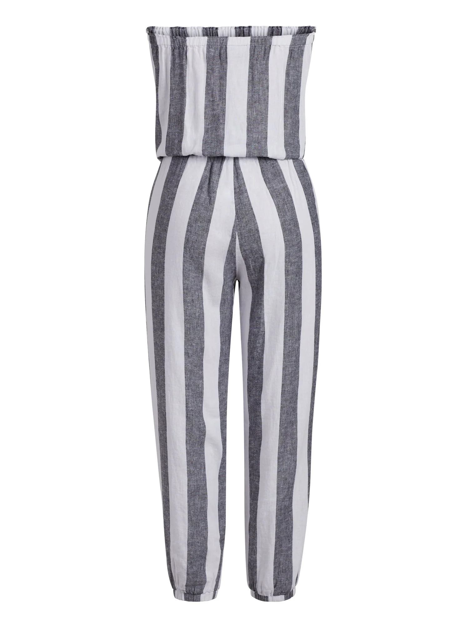 Strapless Linen-Blend Jumpsuit - Image 3