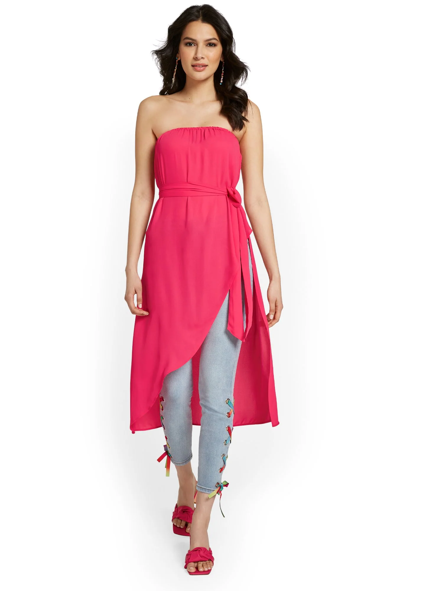 Strapless Maxi Top