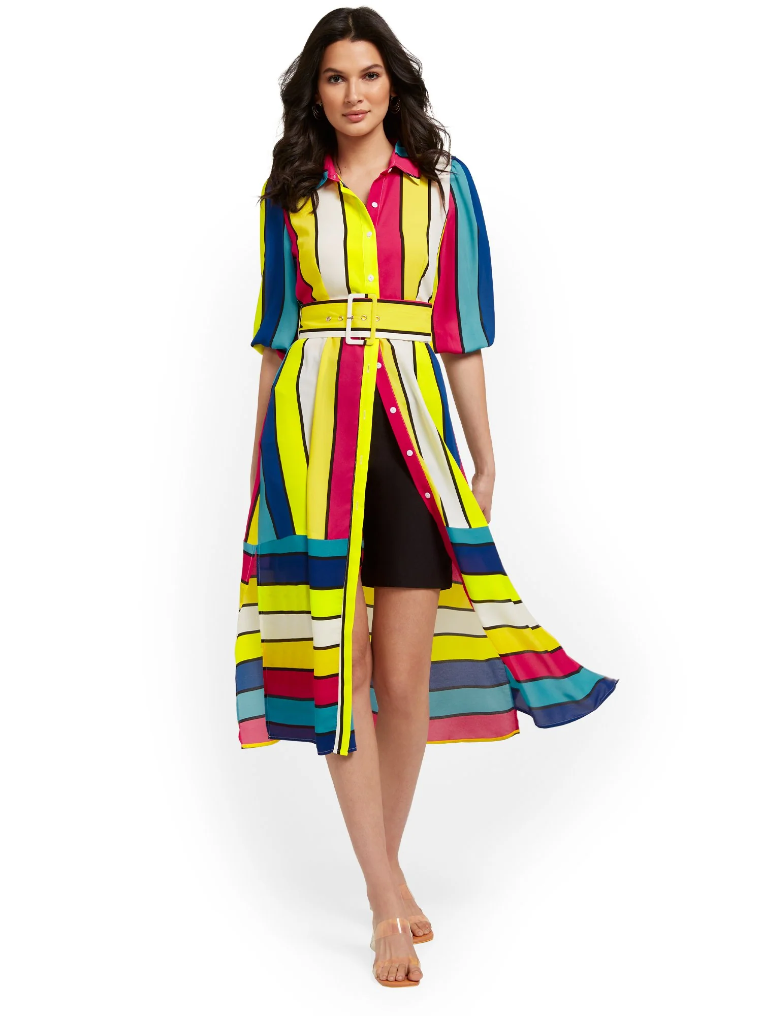 Stripe Belted Maxi Top - Image 2