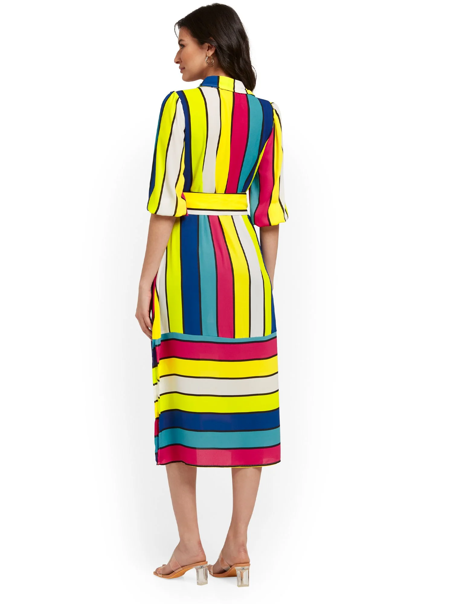 Stripe Belted Maxi Top - Image 3