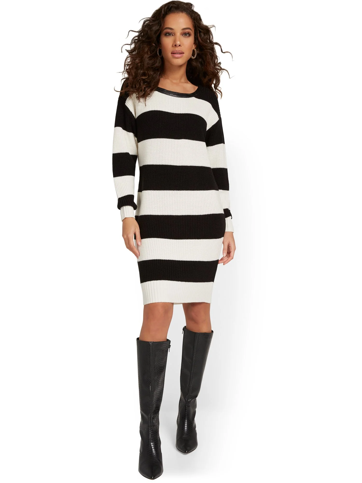 Stripe Sweater Dress