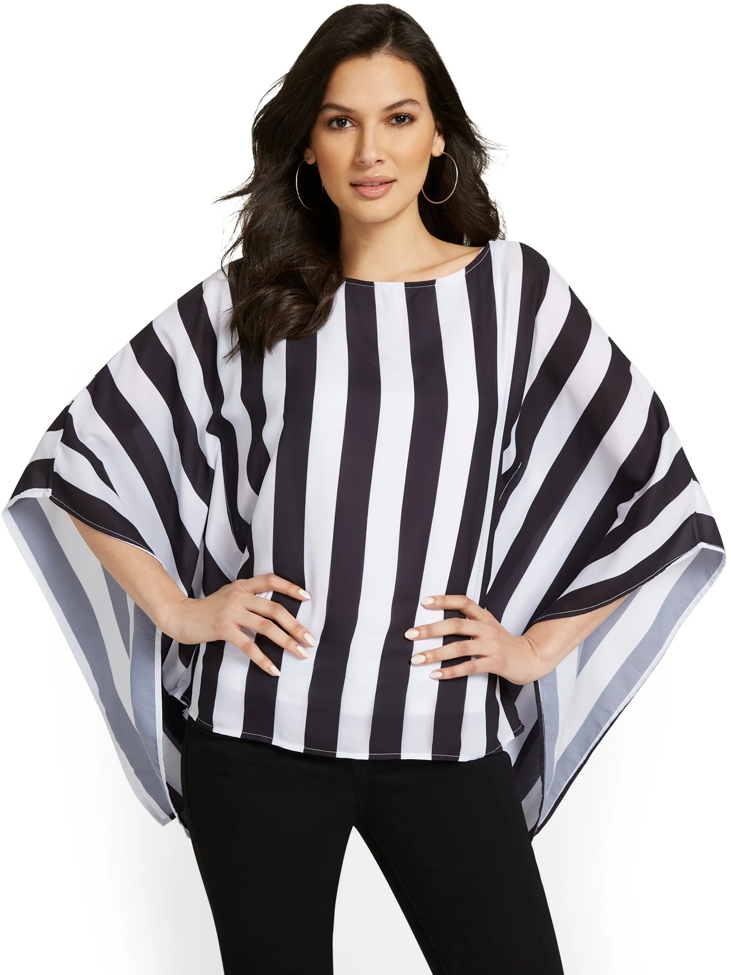 Striped Caftan Blouse