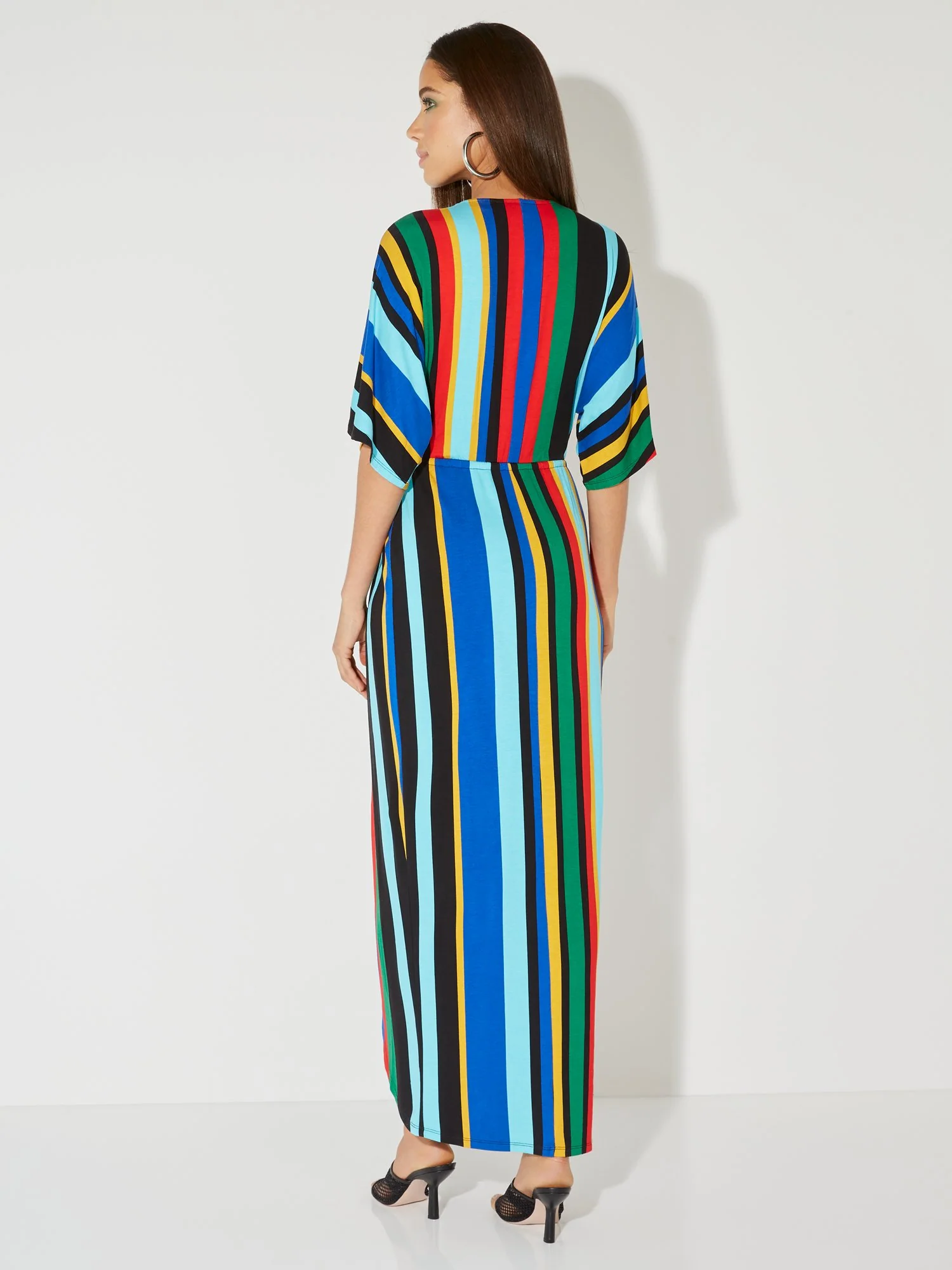 Striped Kimono Maxi Dress - NY&C Style System - Image 3