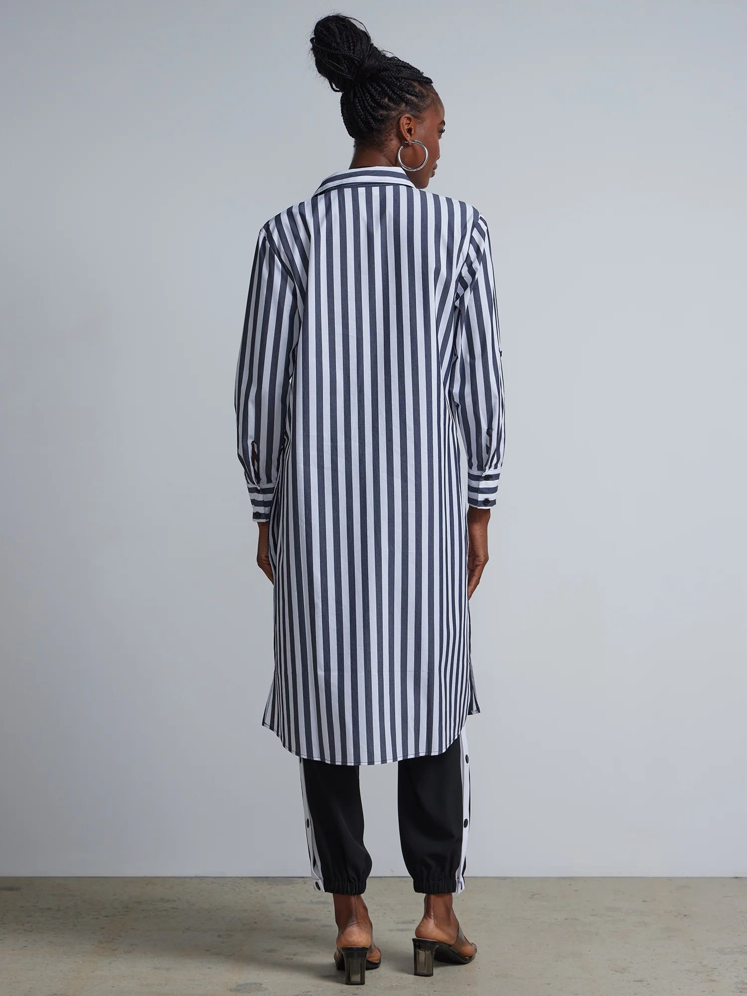 Striped Maxi Button-Front - NY&C Madison Shirt® - Image 3