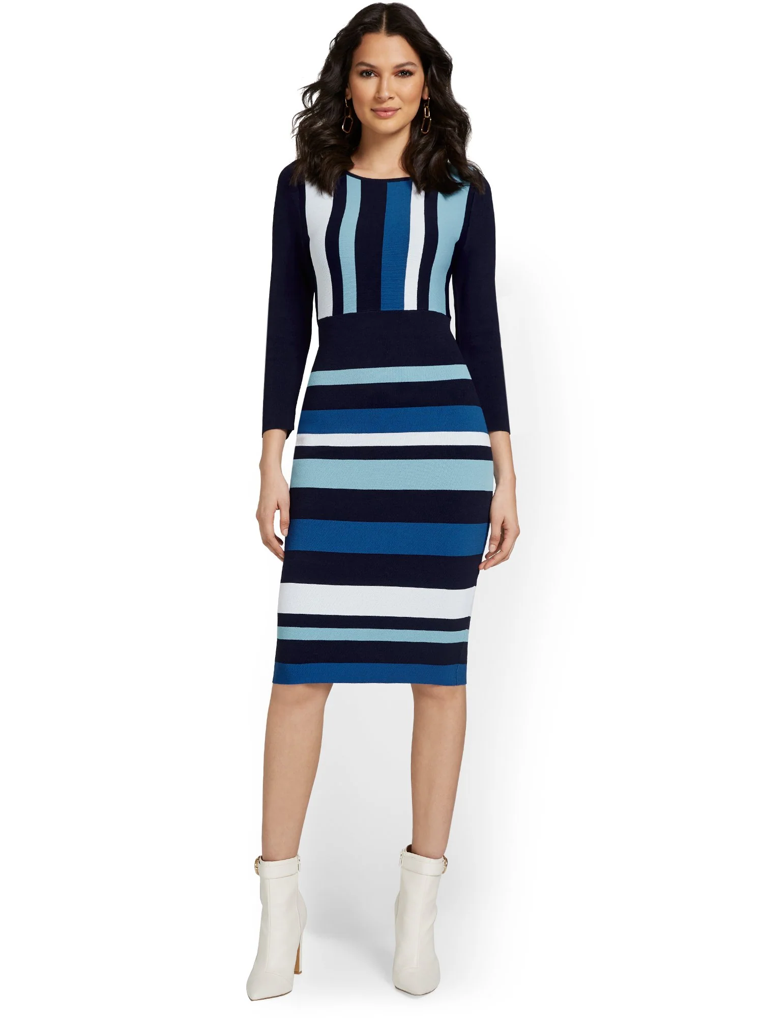 Striped Sweater Dress