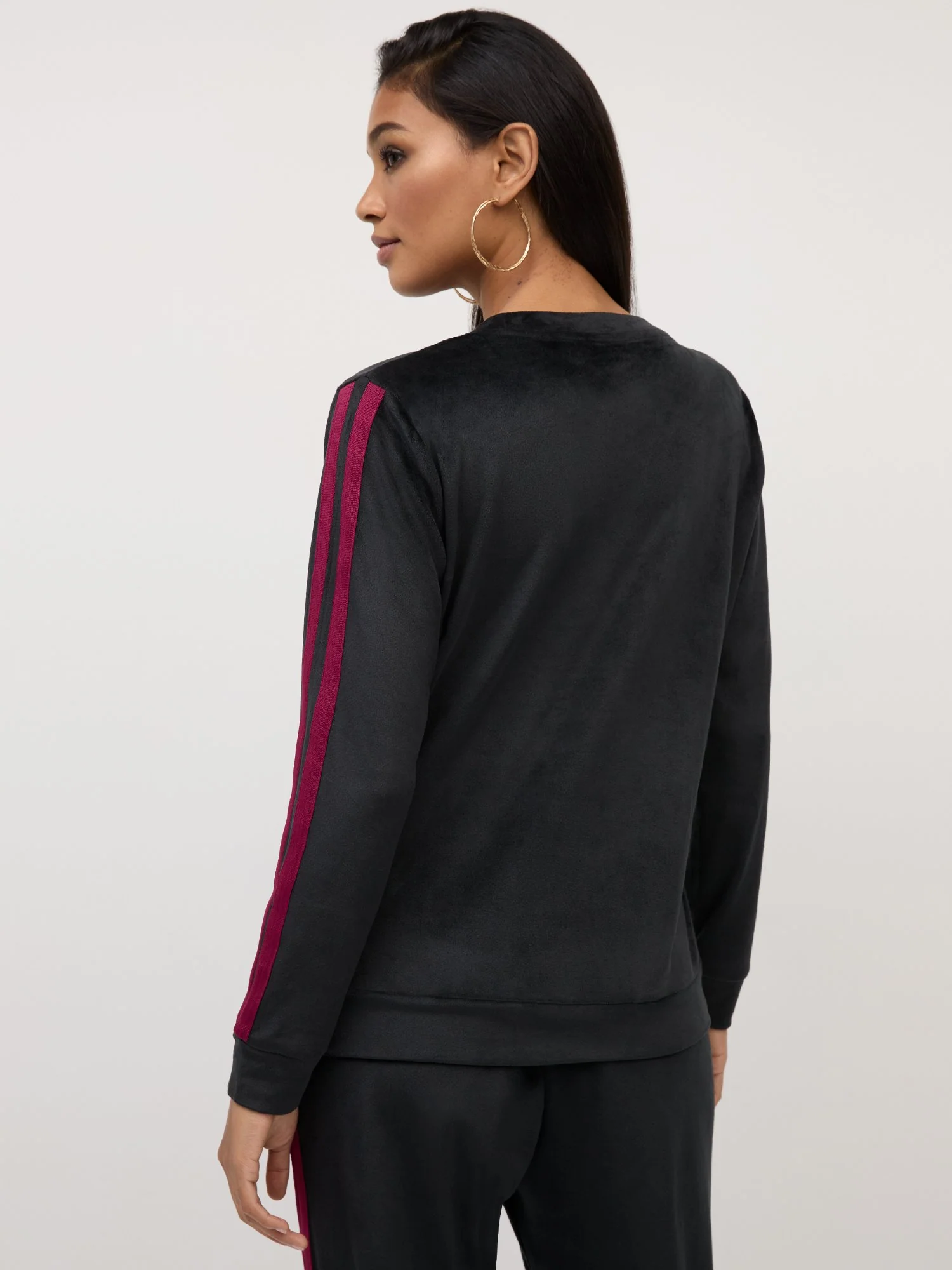 Striped Velour Sweatshirt - Dreamy Velour Collection - Image 3
