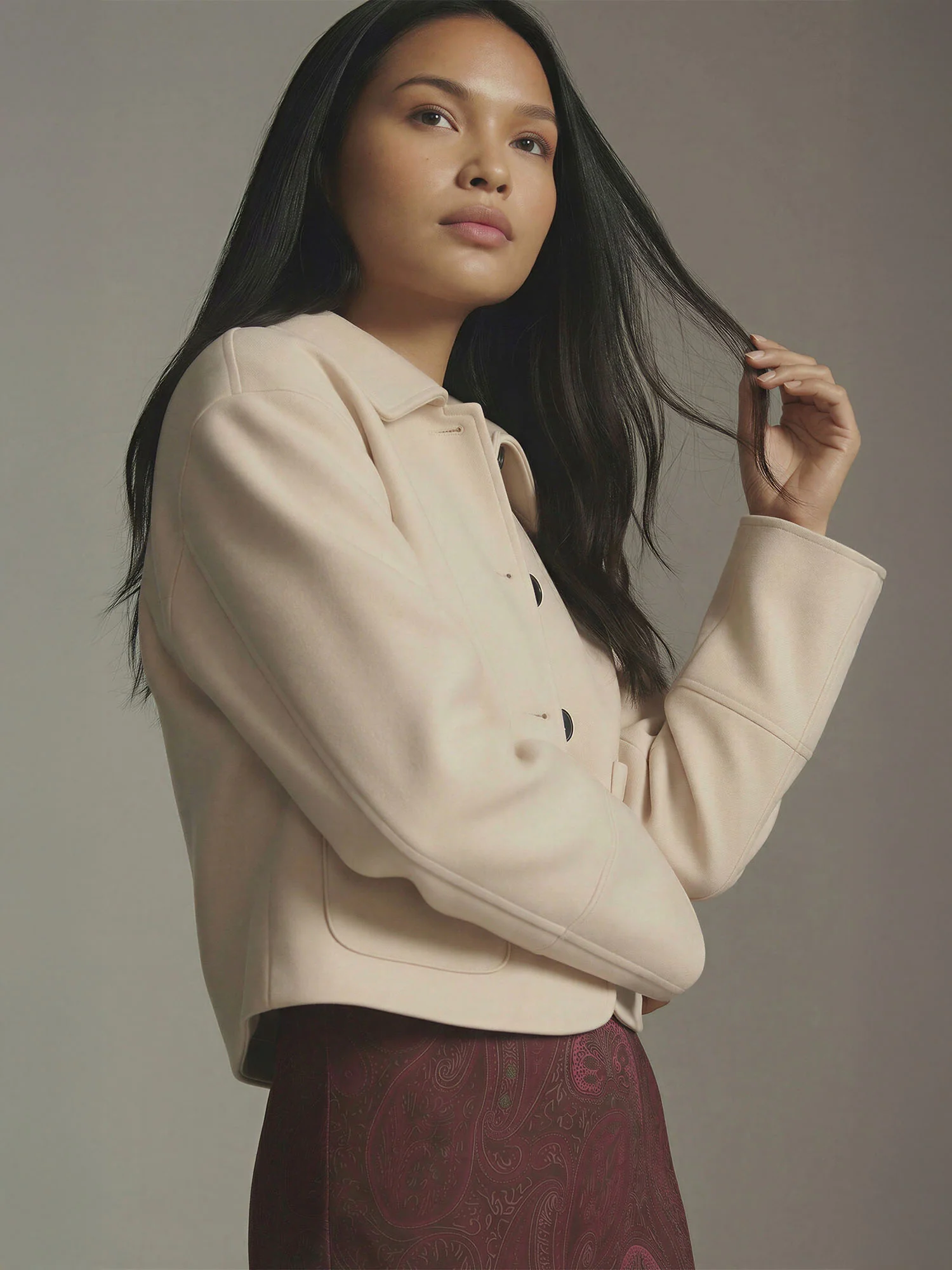 Suede Button Up Jacket - Image 3