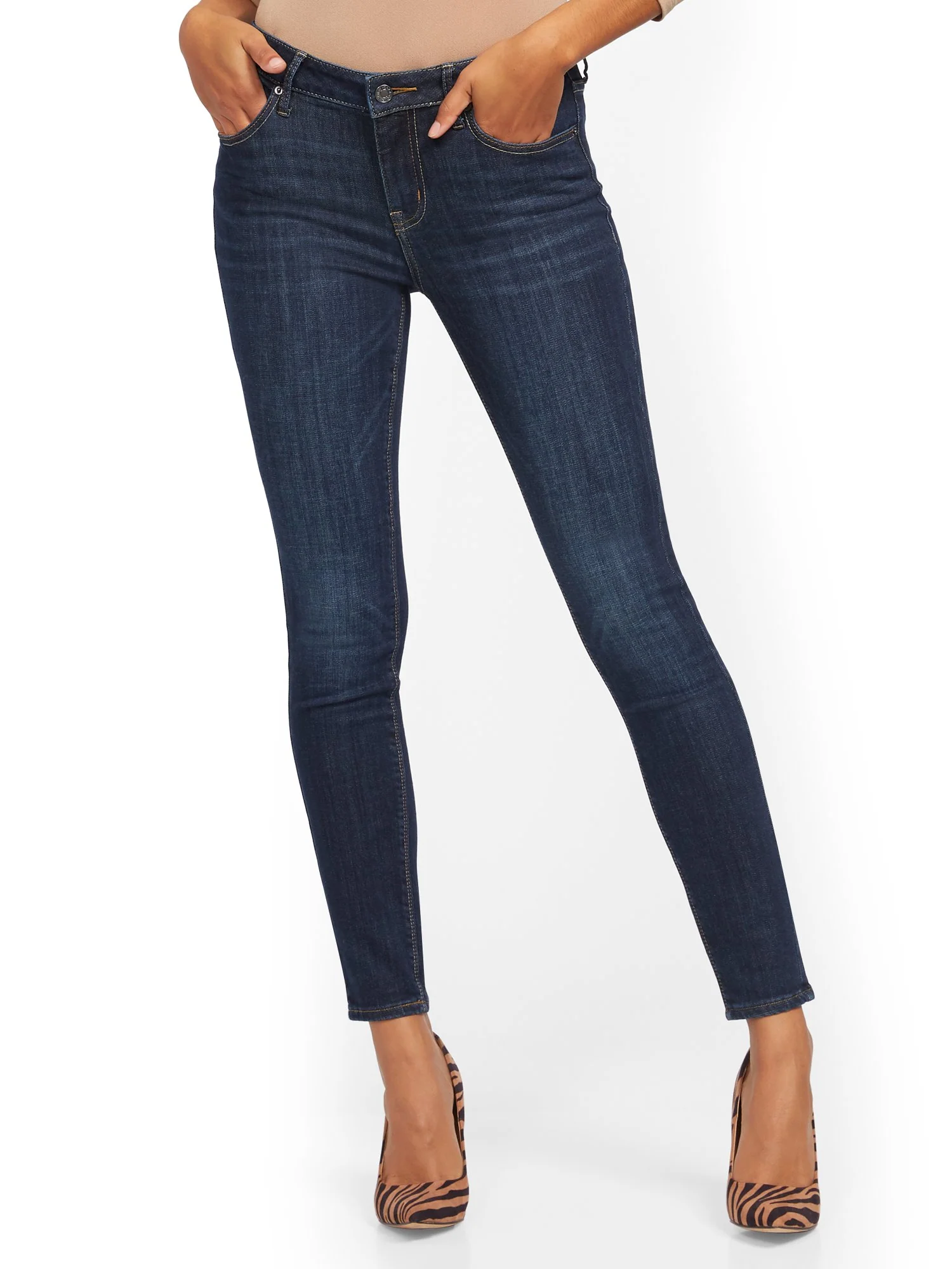 Sunday Mid-Rise Super-Skinny Jeans - Blue Myth - Image 2