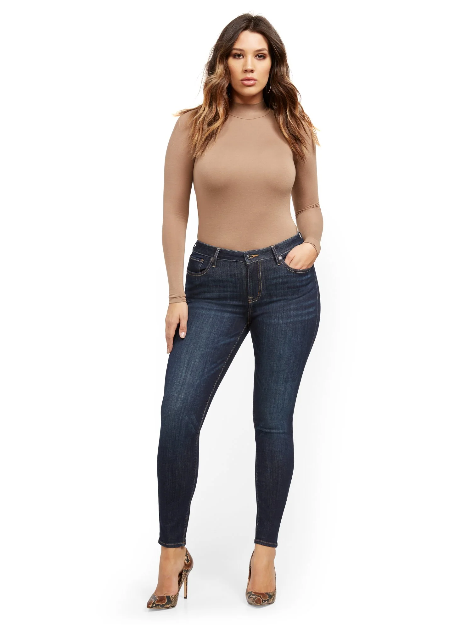 Sunday Mid-Rise Super-Skinny Jeans - Blue Myth - Image 6