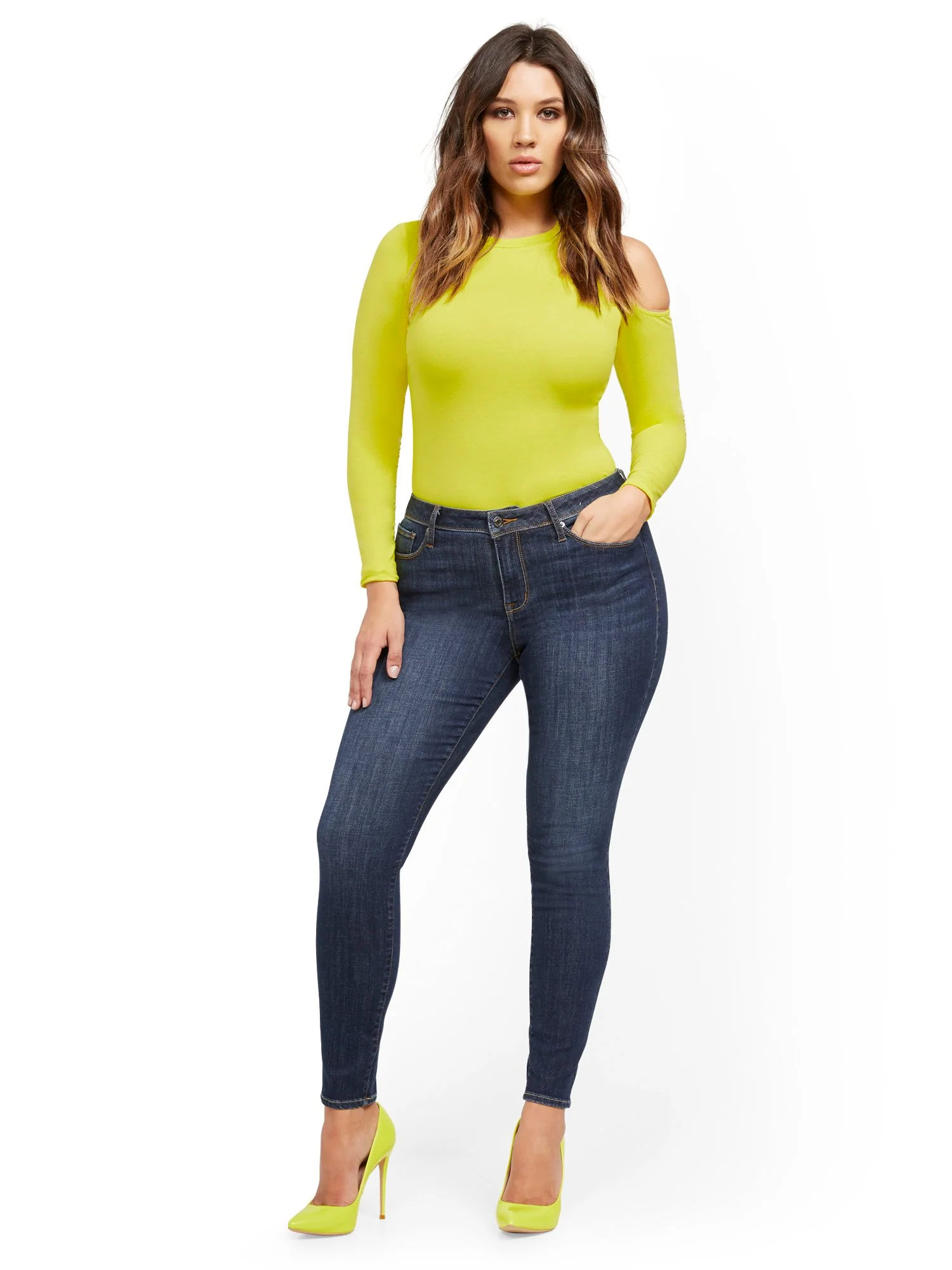 Sunday Mid-Rise Super-Skinny Jeans - Moonlight Blue - Image 4