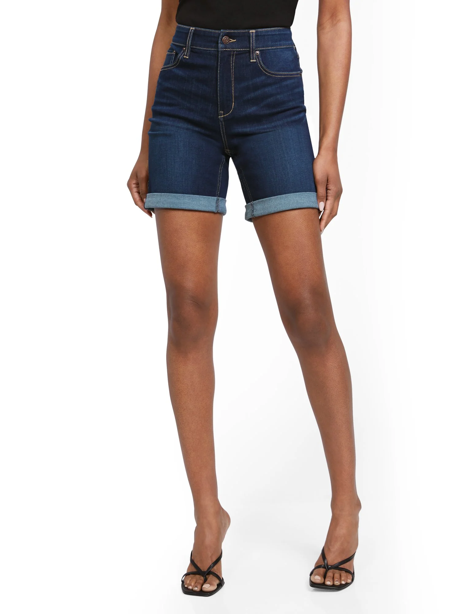 Super High-Waisted 7-Inch Short - Dark Blue - Image 2